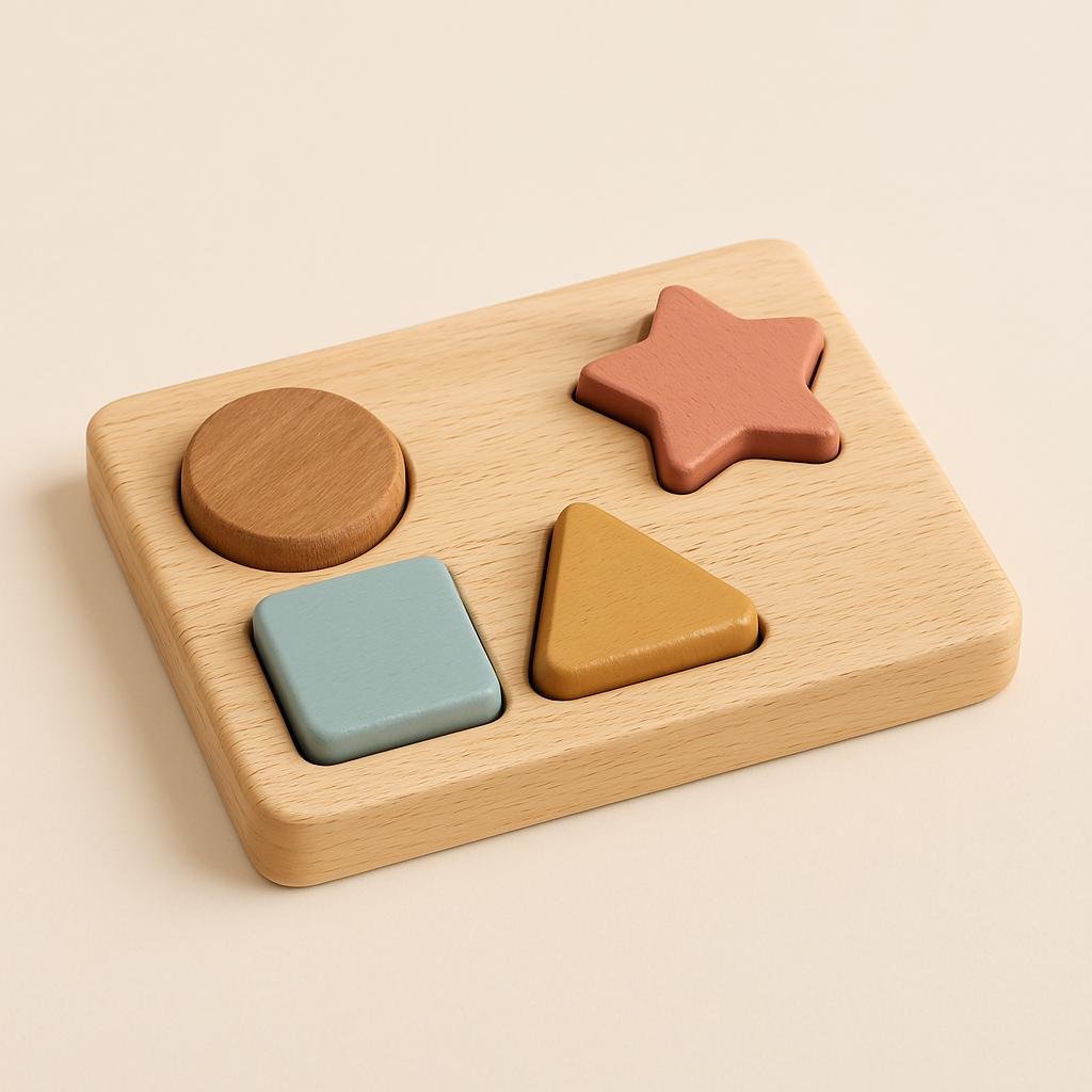 Wooden shape puzzle for 12+ years